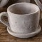 Large Cement Teacup Planter Decorative Indoor Outdoor Flower Pot